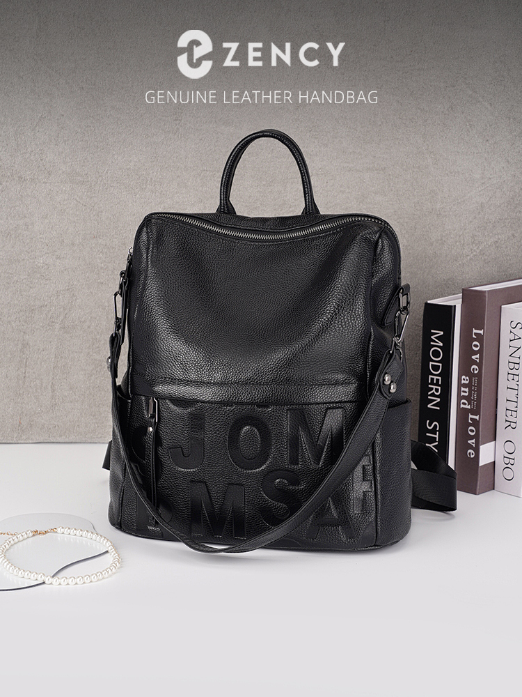 Fashion Backpack Women - Zency Zaino Premium in Vera Pelle