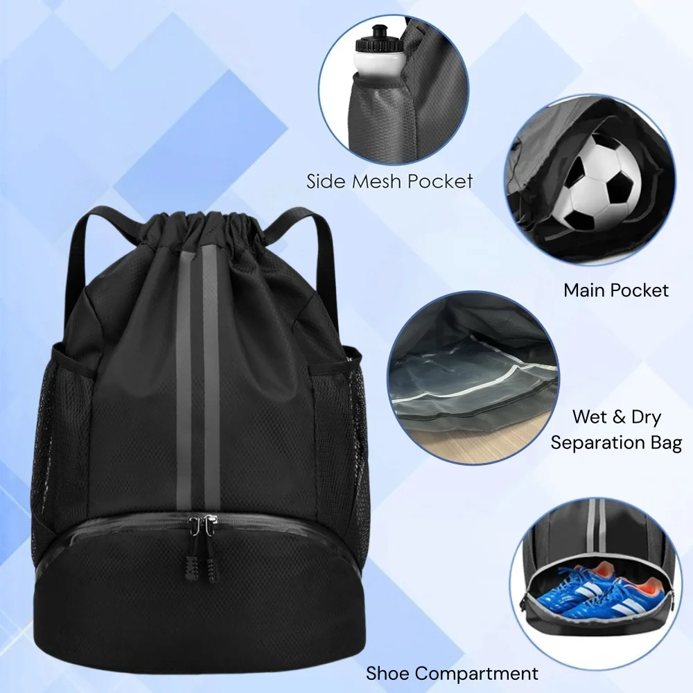 Zaino sportivo con coulisse, b - Drawstring Gym Bag recensione e prezzo