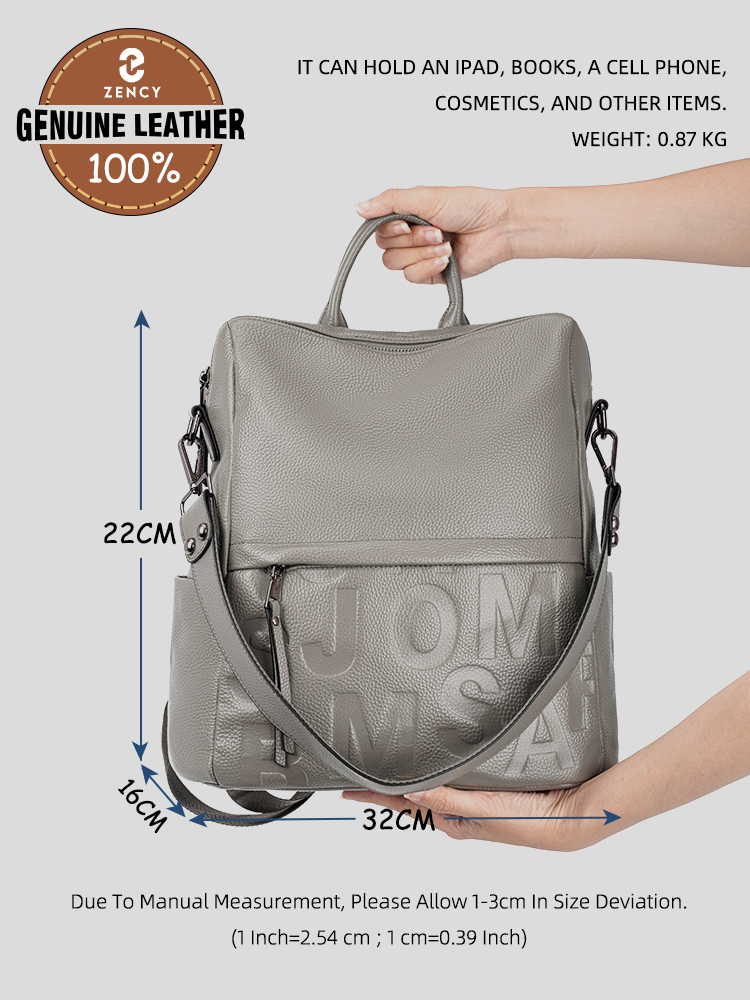 Zency Zaino Premium in Vera Pe - Fashion Backpack Women recensione e prezzo