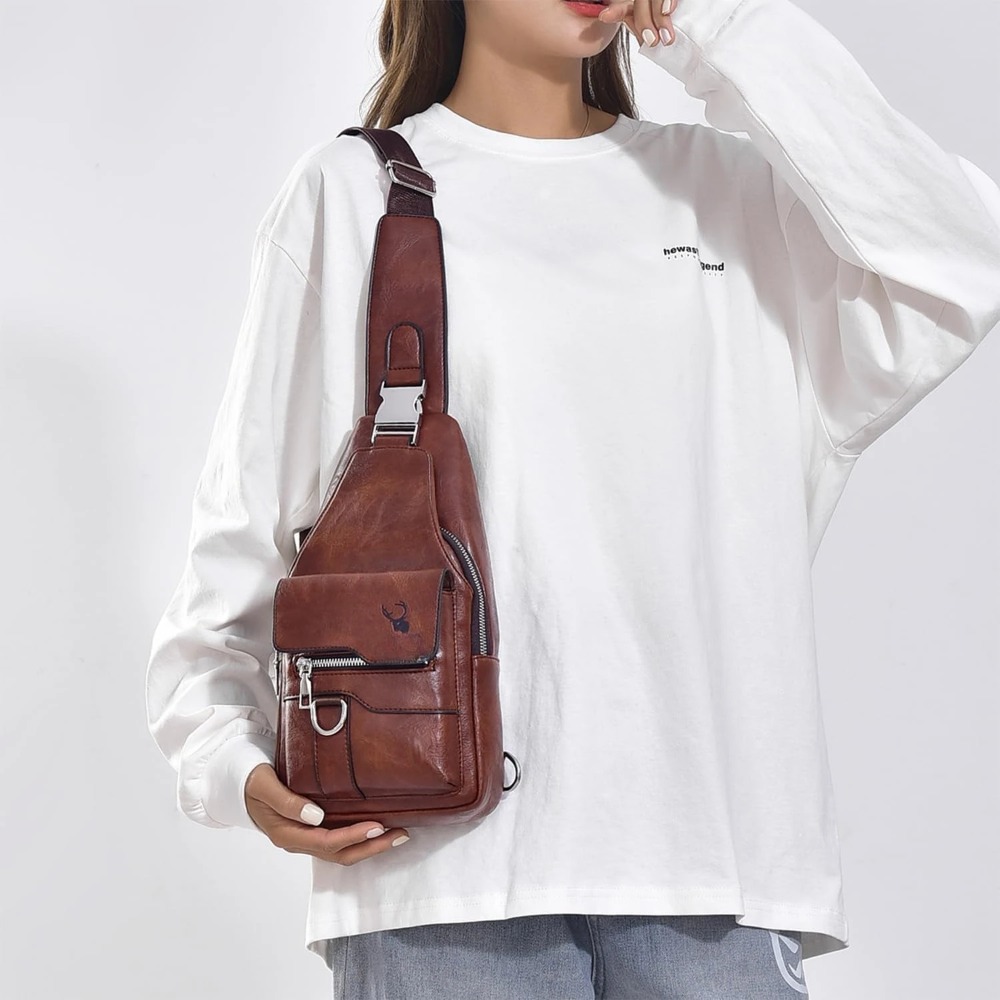 Borsa a Tracolla per Uomo, Bor - Sling Backpack Shoulder recensione e prezzo