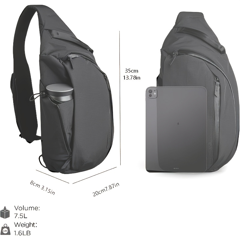 Borsa a tracolla destra da 7,5 - Sling Backpack Shoulder recensione e prezzo